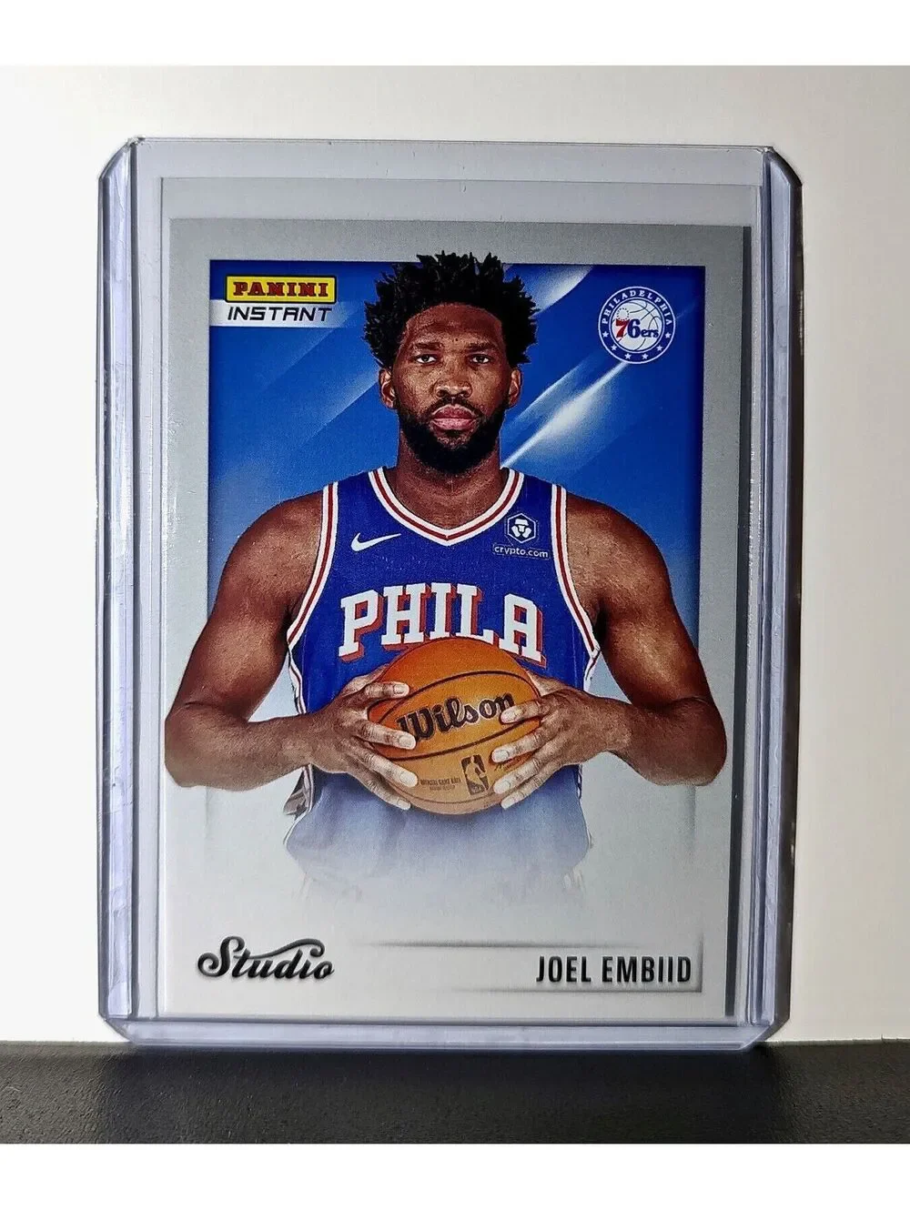 Joel Embiid 2024-25 Panini NBA Studio #18 Card Philadelphia 76ers 1/275